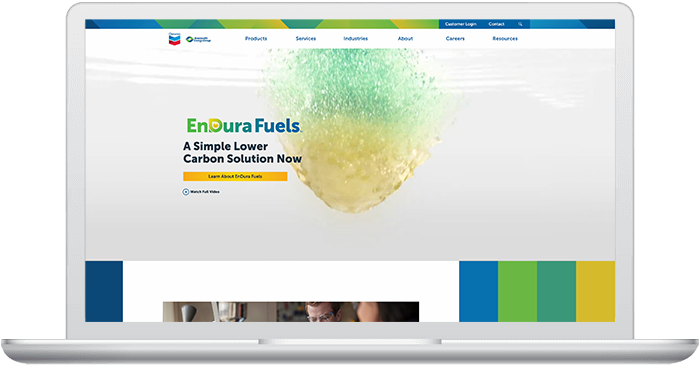 Fuel company website design