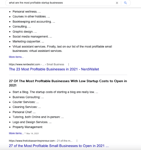 two-for-one-featured-snippet