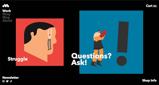 interactive web design examples and storytelling web design trends.