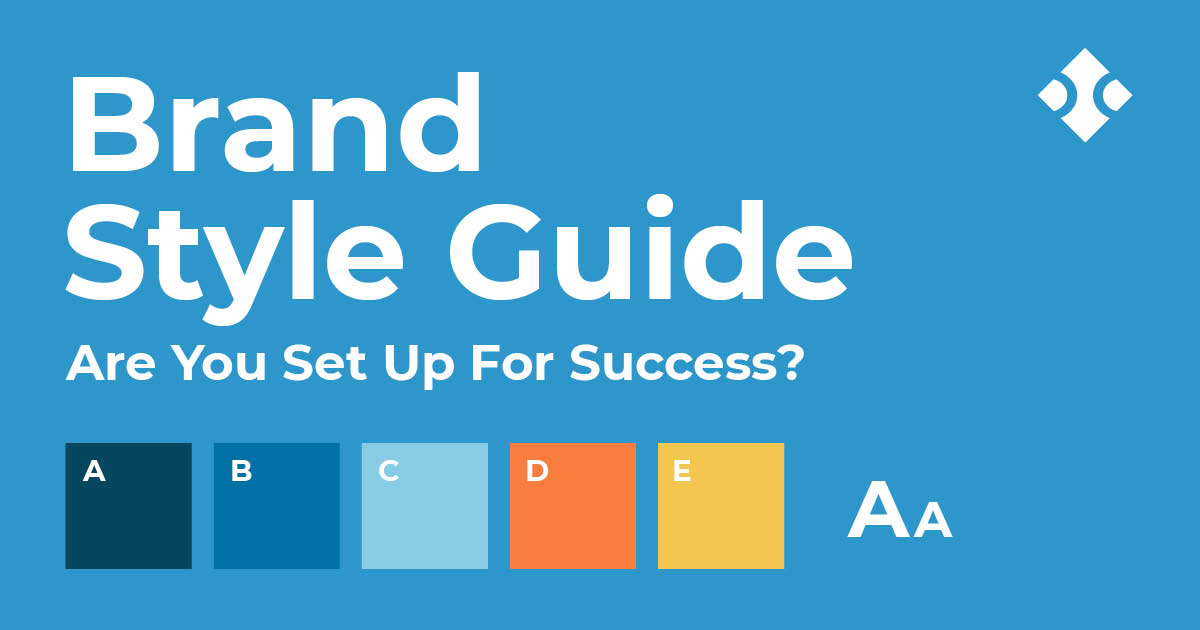 Brand style guide graphic.