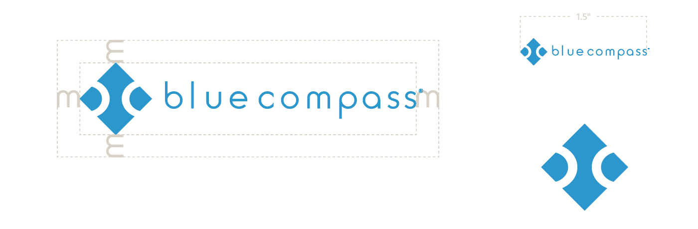 Blue Compass logo. Blue Compass' logo.