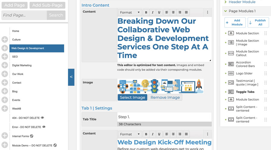 Slate Module SEO-First Content Management System, Slate