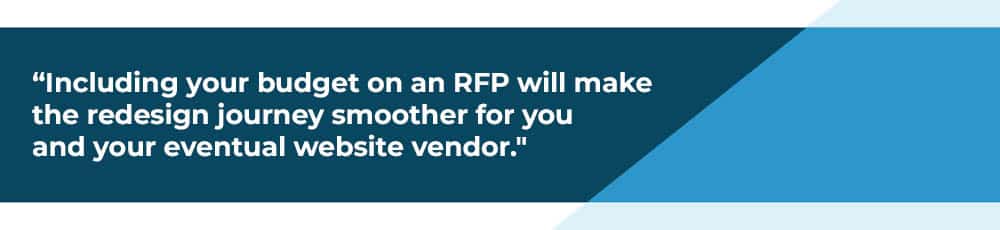 what to include in an RFP.