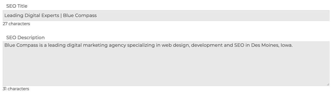 SEO title and description. SEO title and description.