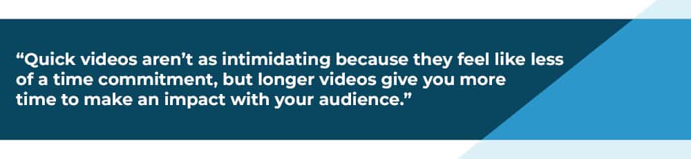 Screenshot of a quote about video.