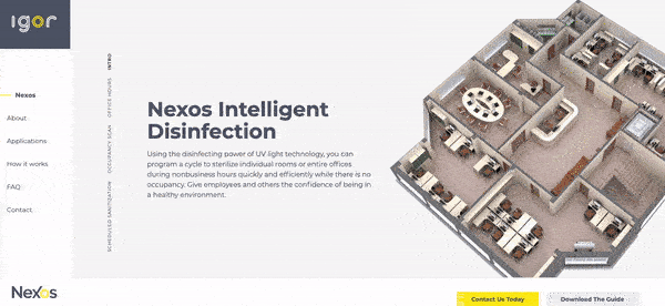 nexos by igor. office disinfection and sanitization system.
