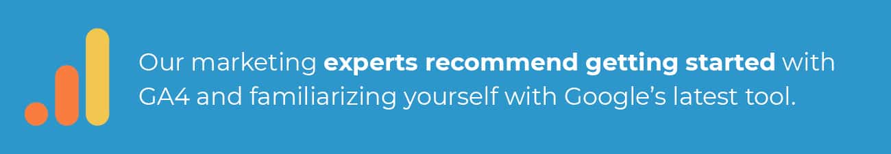 get started with GA4. get started with google analytics 4.