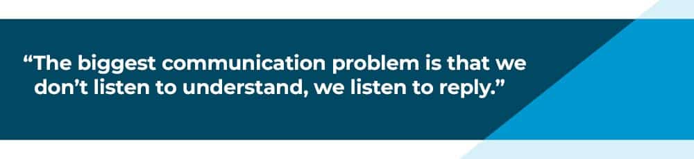 biggest communication problem is listening to reply quote biggest communication problem is listening to reply quote