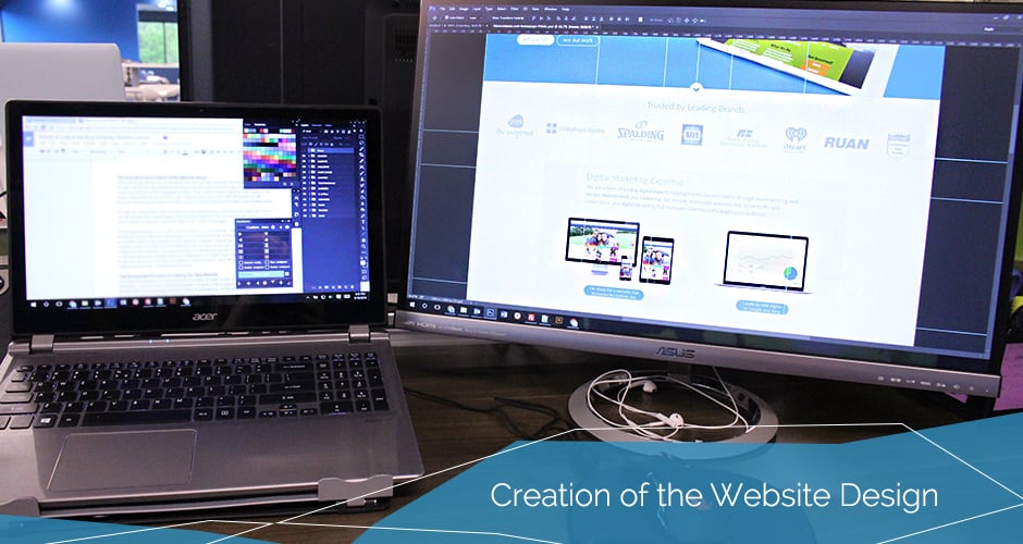 Blue Compass Website design creation