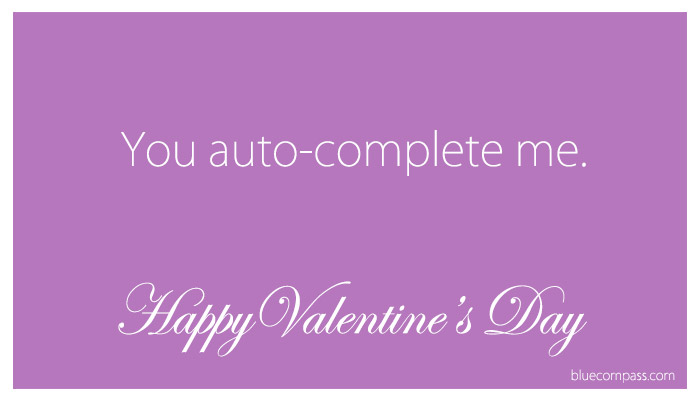auto complete valentine