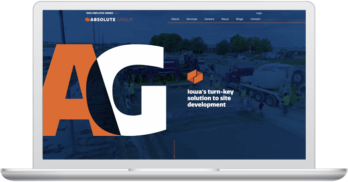 Absolute Group website design