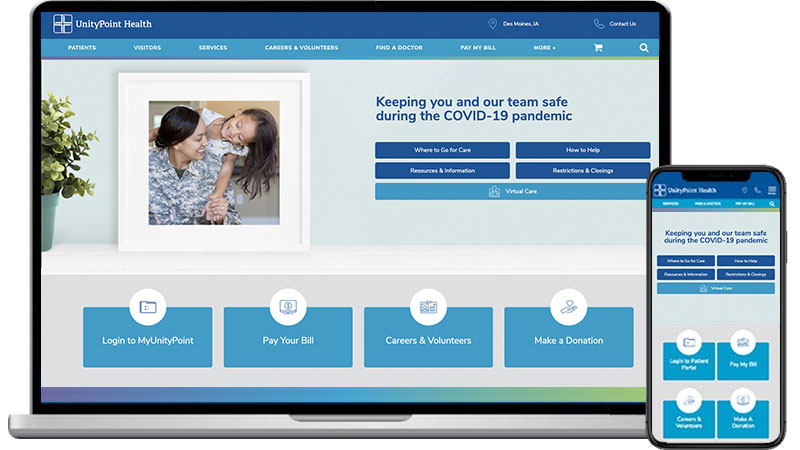 UnityPoint Health - Medical Website Design